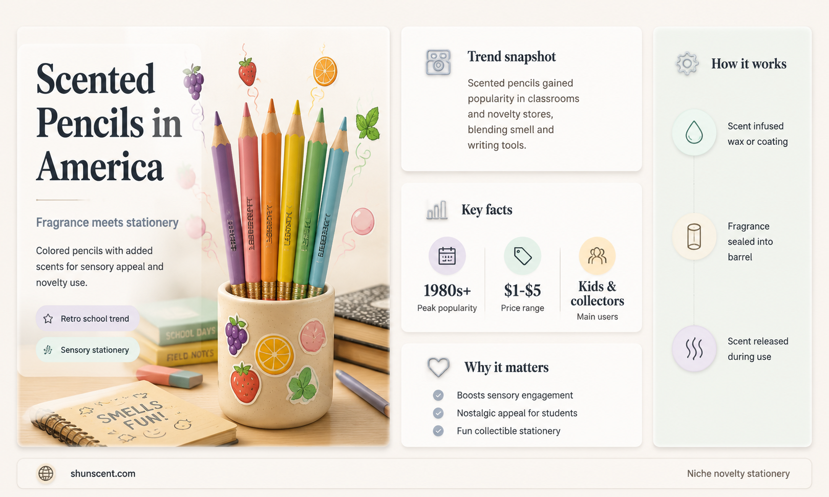 are scented pencils a thing in america