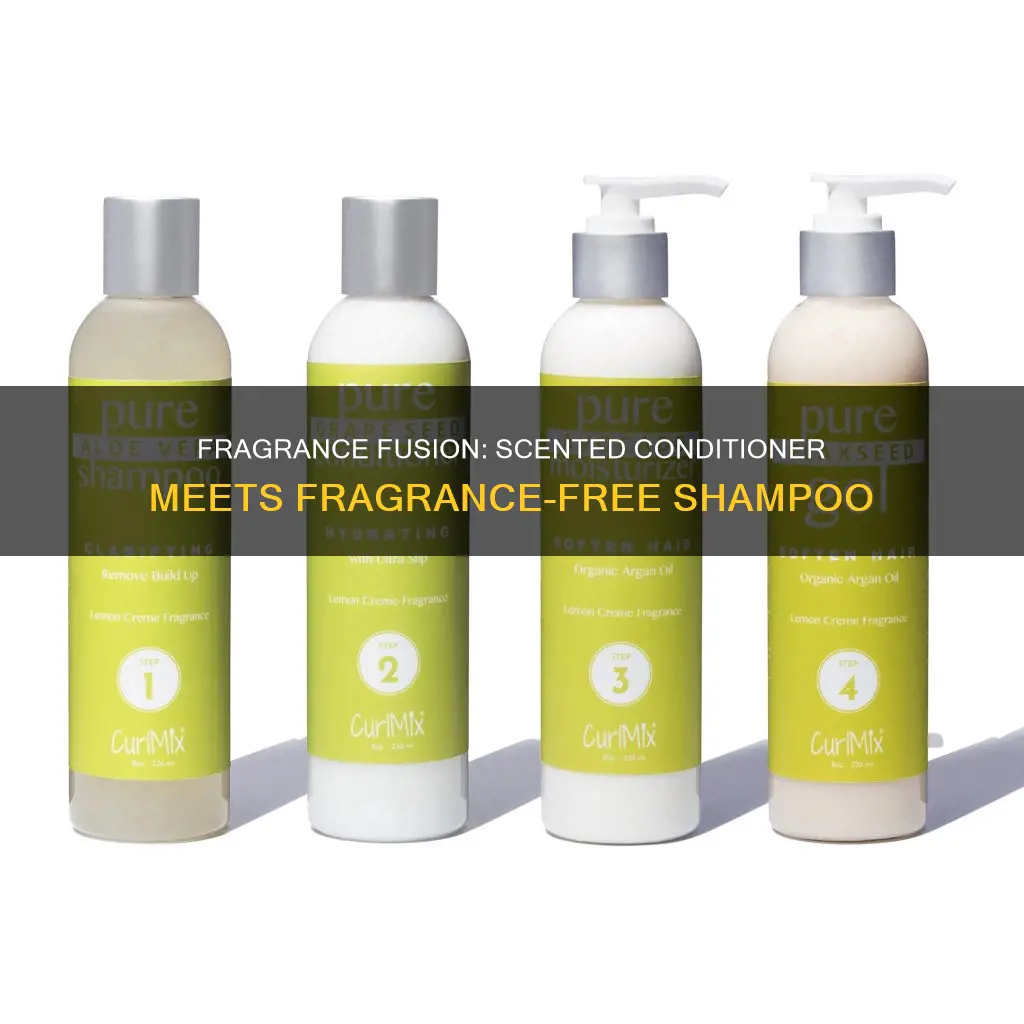 should i mix fragrance free shampoo with scented conditionor