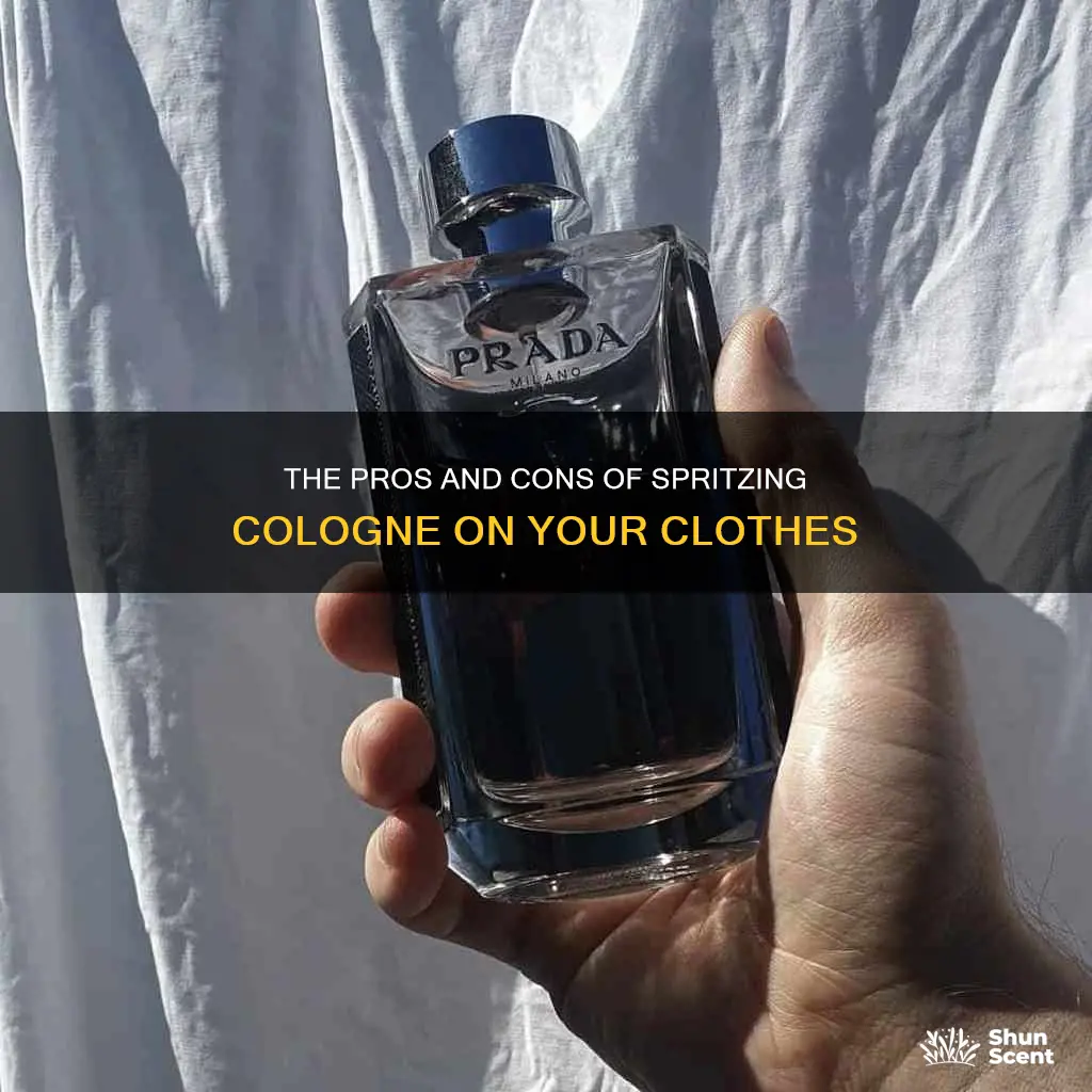 should i put cologne on my clothes