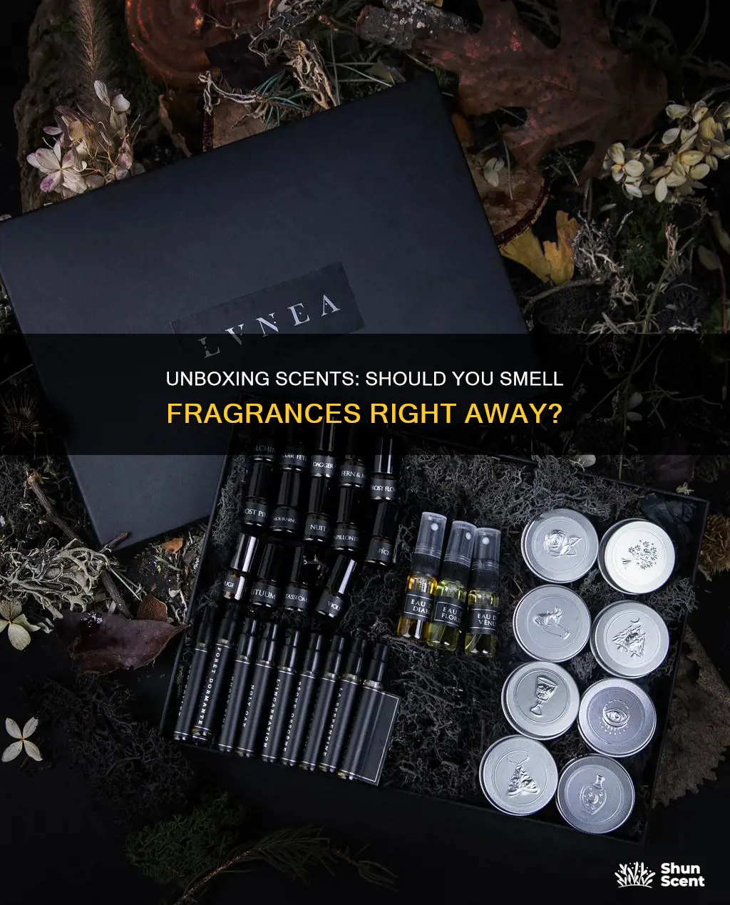 should i smell perfume when i open a new box