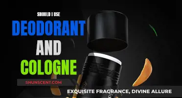 Deodorant and Cologne: A Fragranced Dynamic Duo