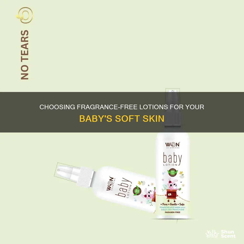 should i use fragrance free lotion on baby