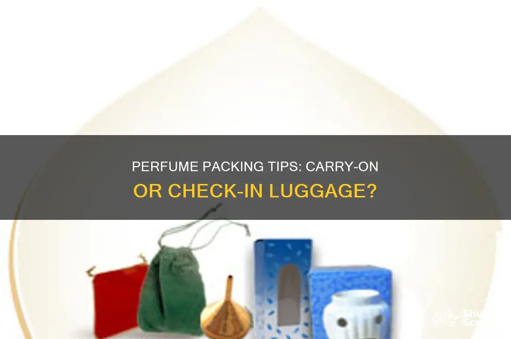 should perfume be in a check-in bag or carry-on