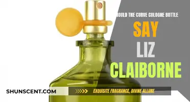 Curve Cologne Bottle: Liz Claiborne's Signature Scent?