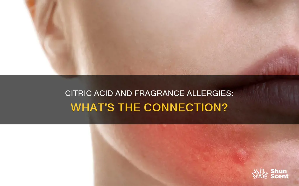 should you advoid citric acid if allergic to fragrance mix