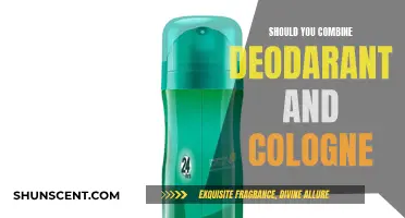 Combining Deodorant and Cologne: A Good Idea?