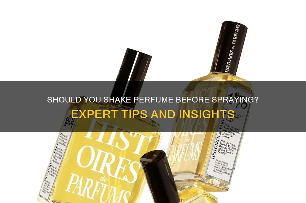 should you shake perfume before spraying