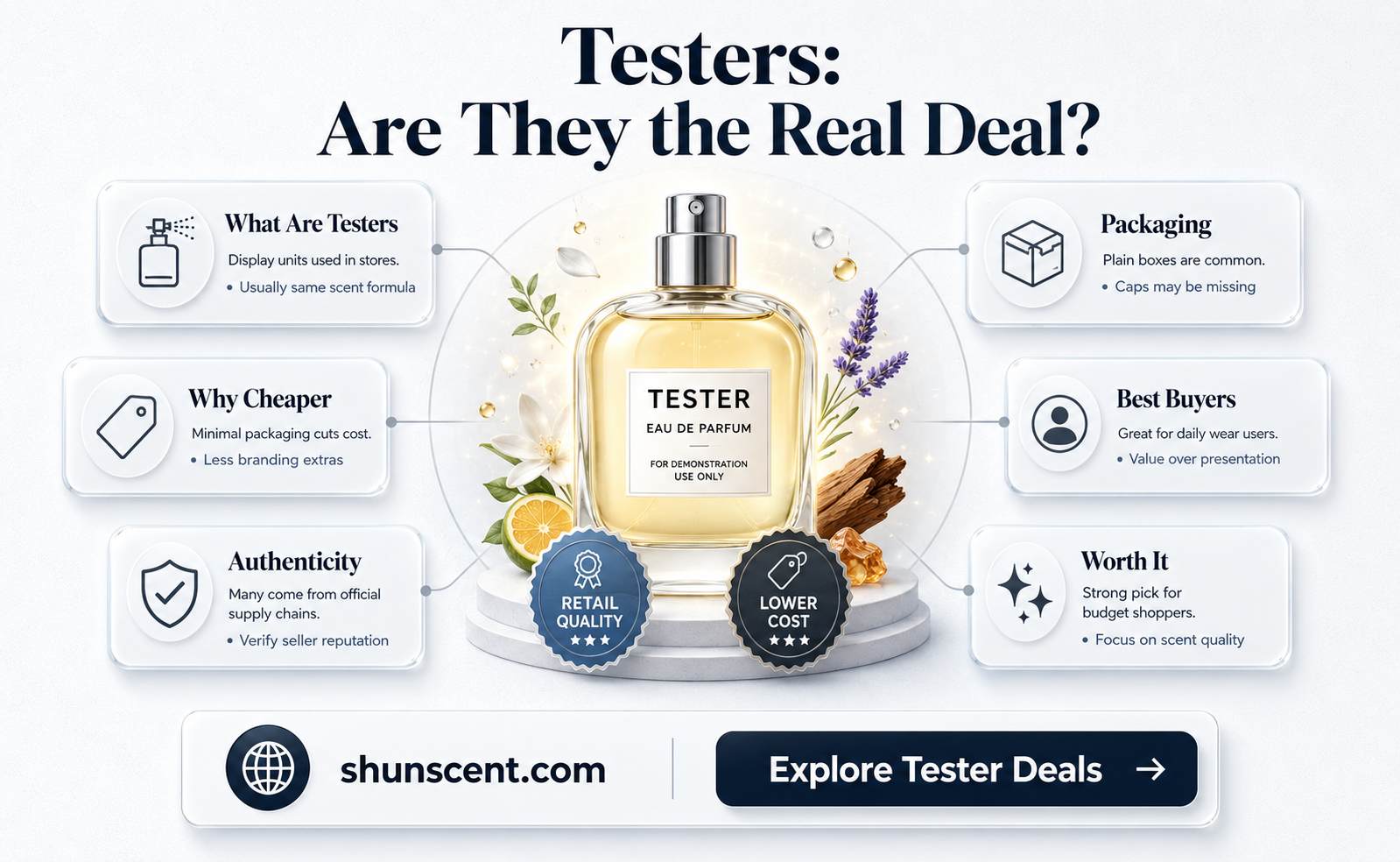 are perfume testers the same as the real thing