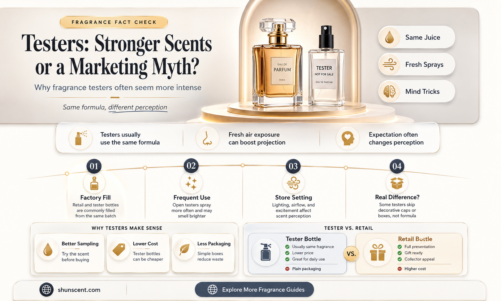 are perfume testers stronger