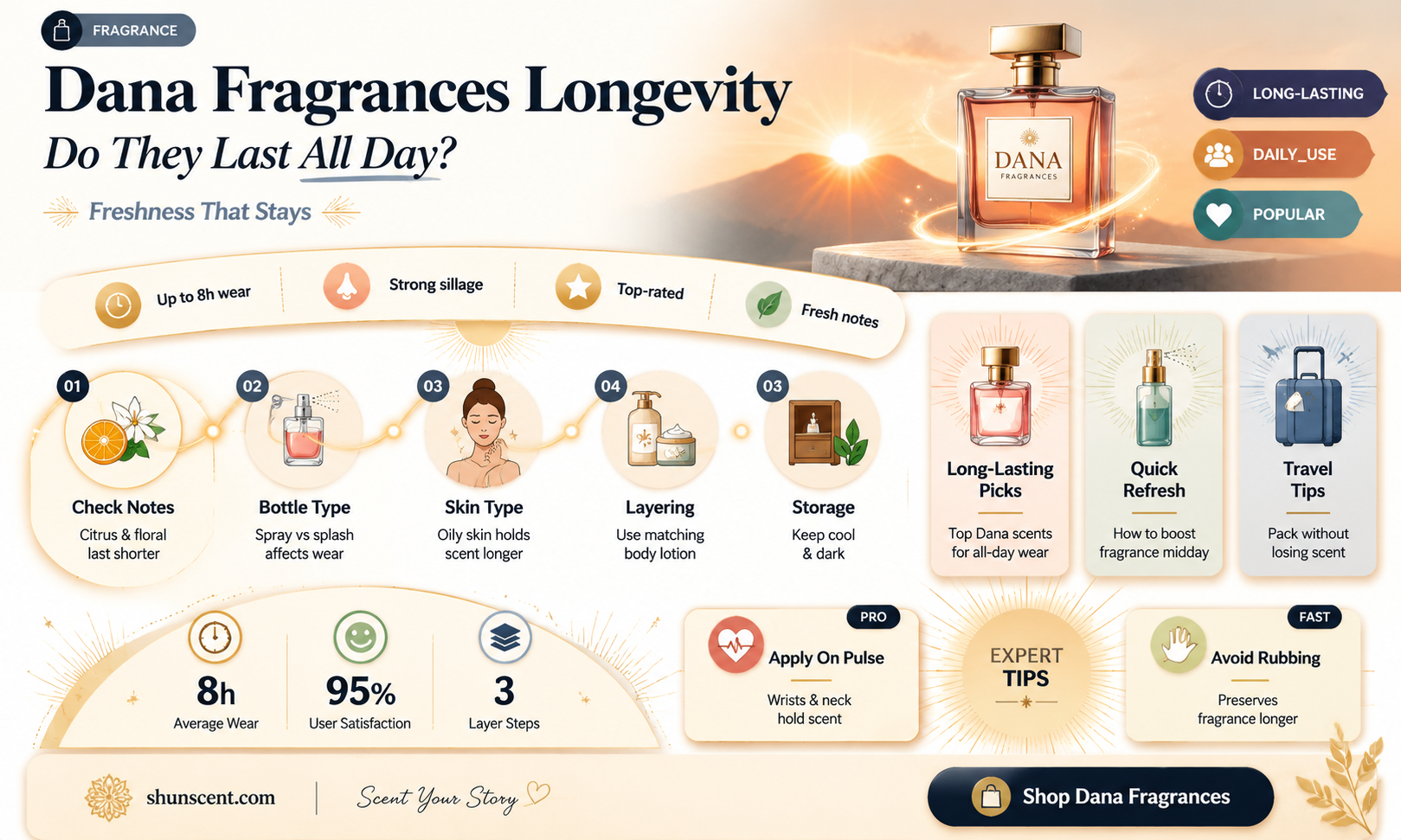 are dana fragrances long lasting