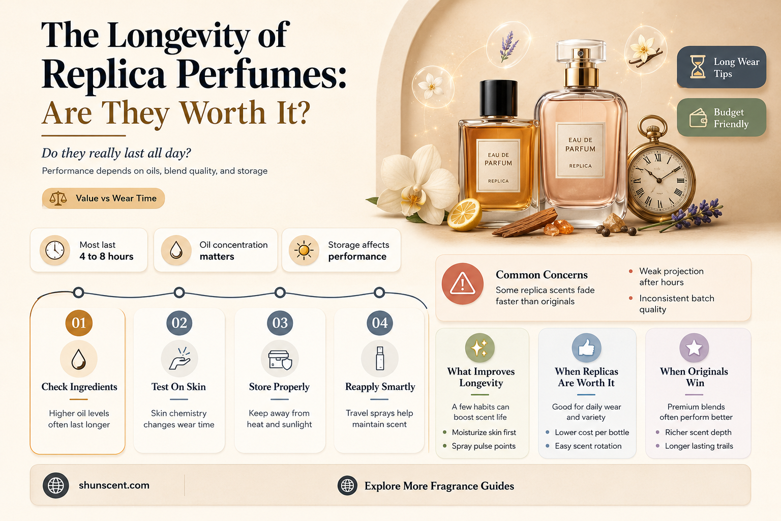 are replica perfumes long lasting