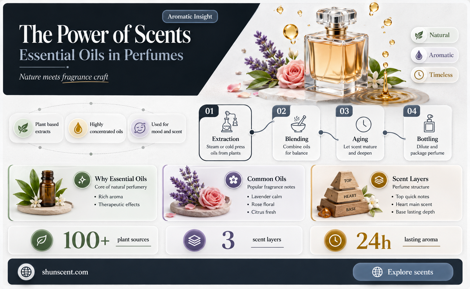 are perfumes made from essential oils