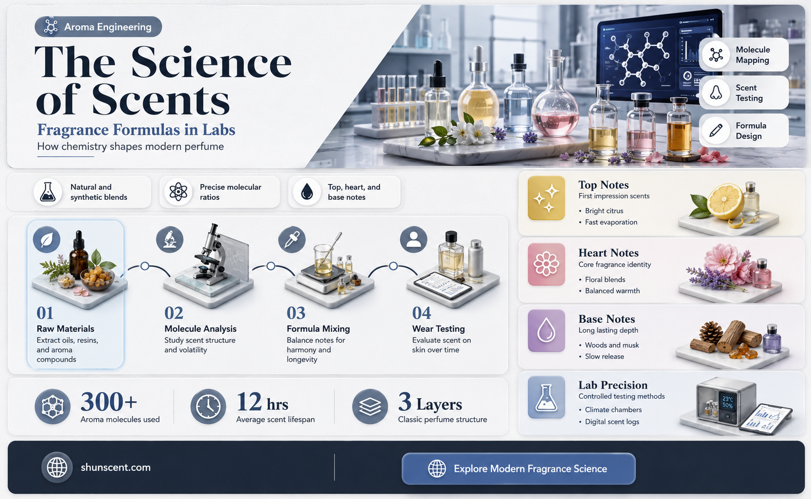 are perfumes fragrances in science labs