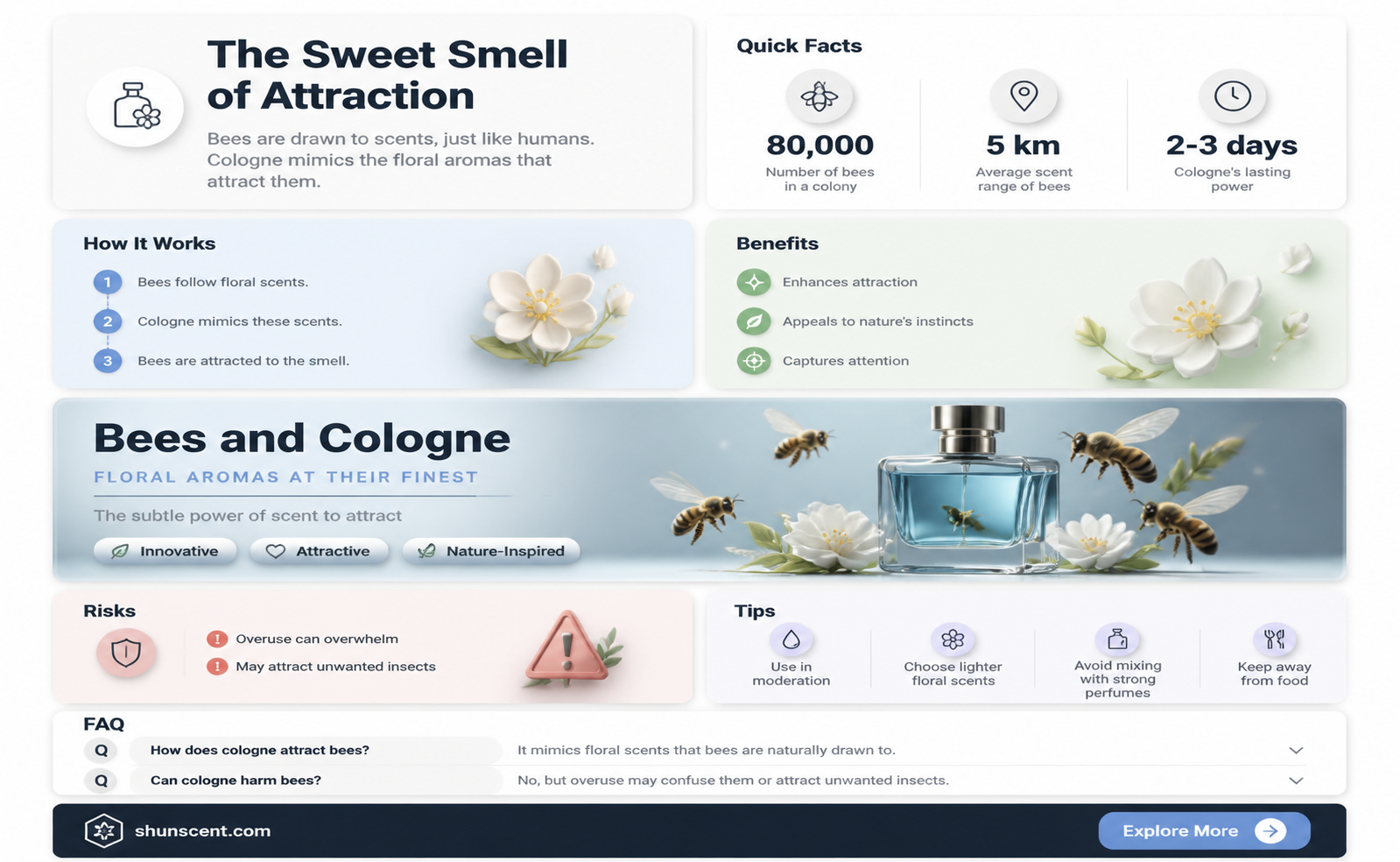 are bees attracted to cologne