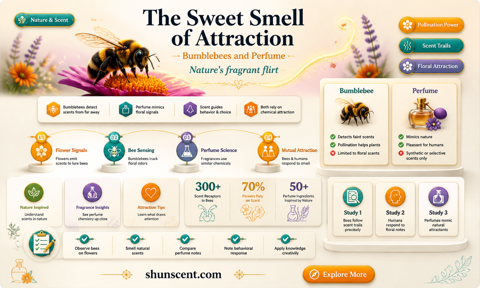 are bumble bees attracted to perfume