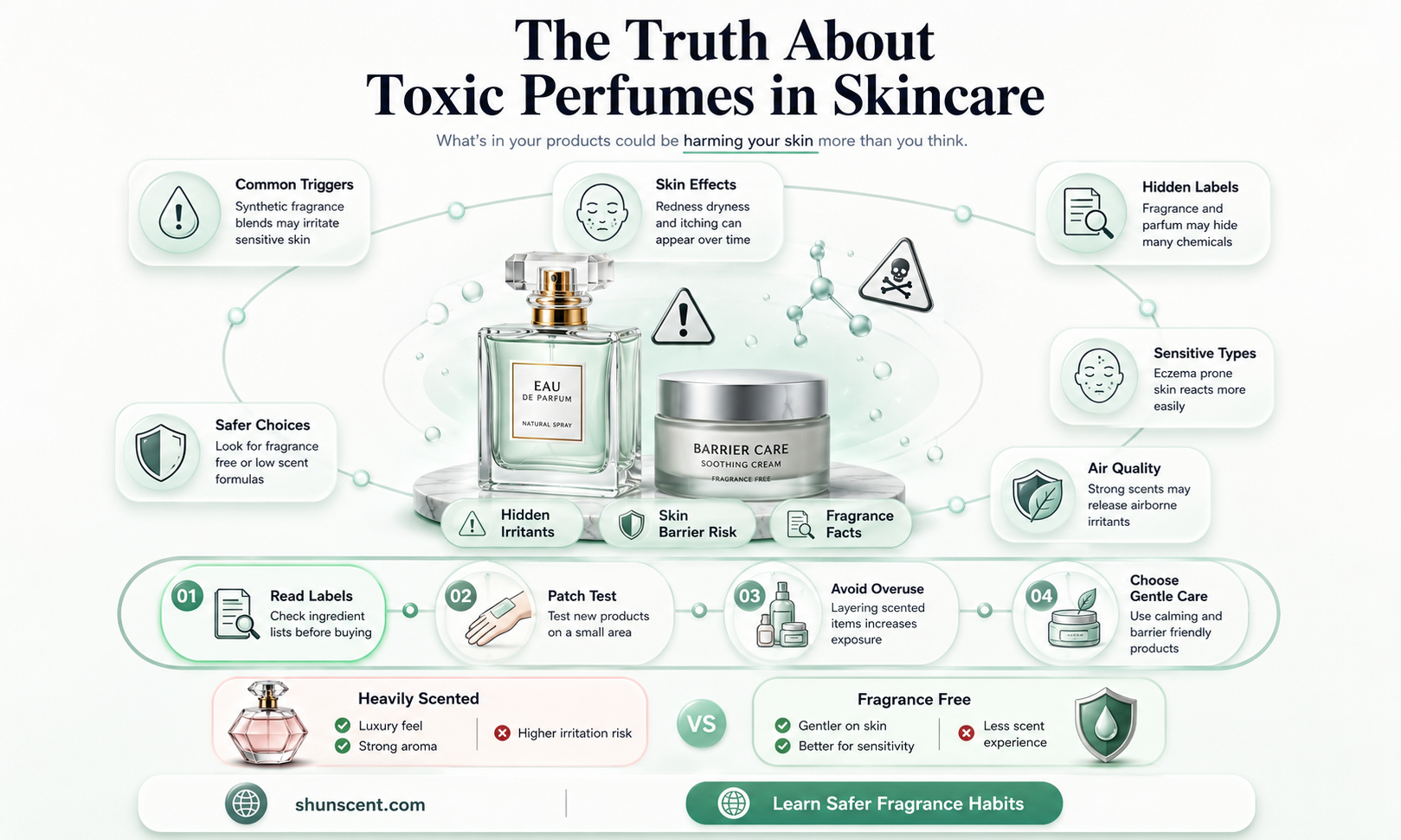 are perfumes in skincare toxic