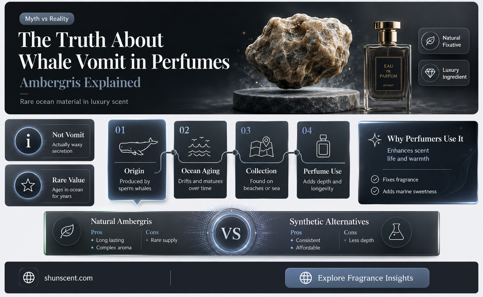 are perfumes made of whale vomit
