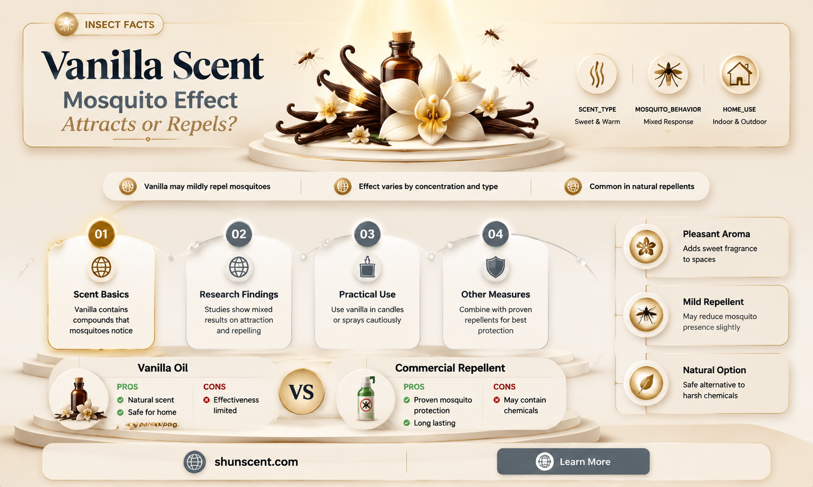 are mosquitoes attracted to vanilla scent