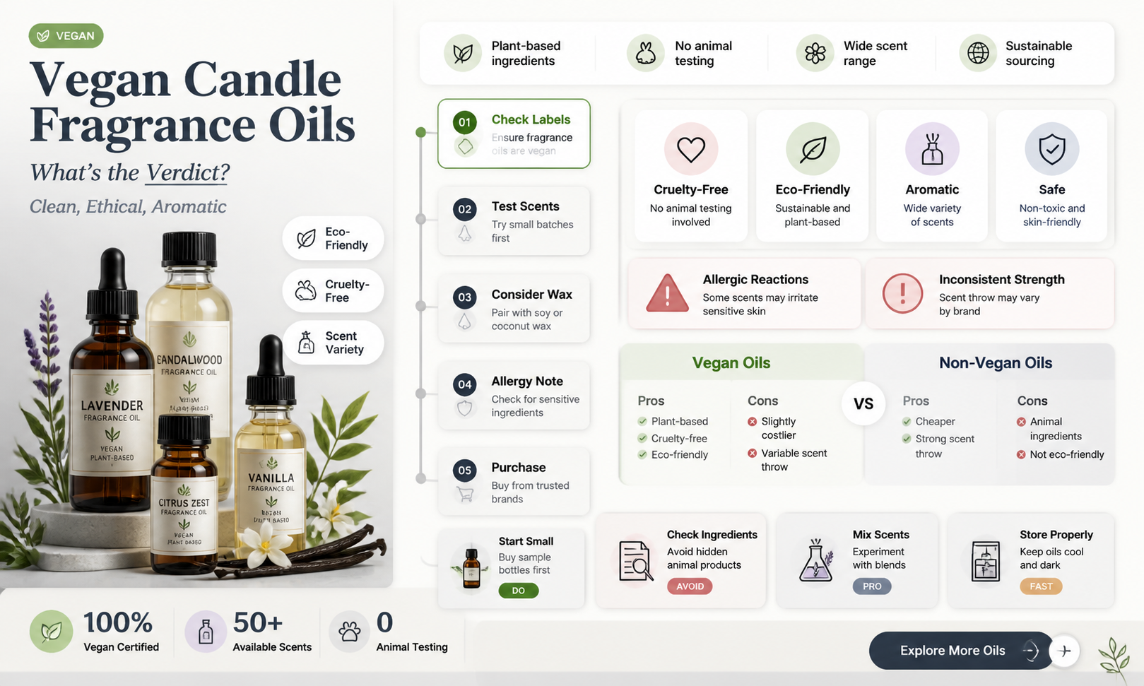 are candle fragrance oils vegan
