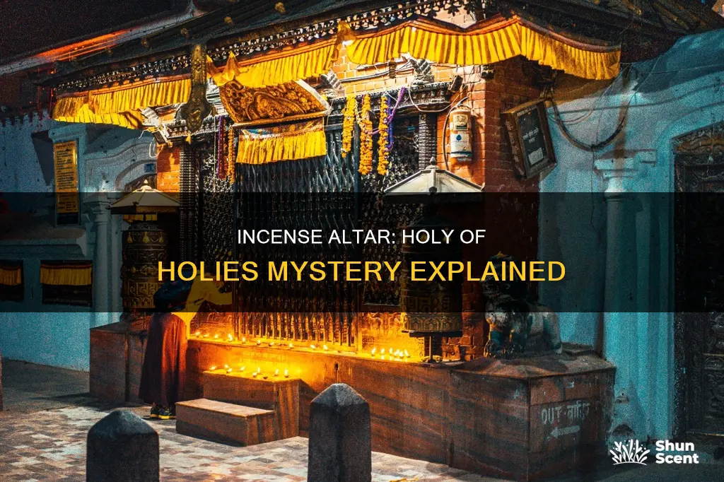 was the altar of incense in the holy of holies