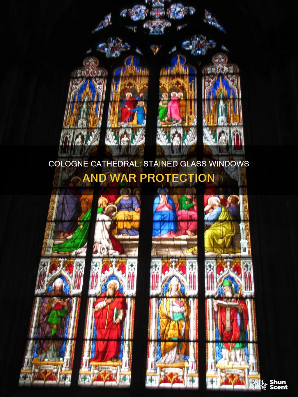 were stained glass windows removed from cologne cathedral during war