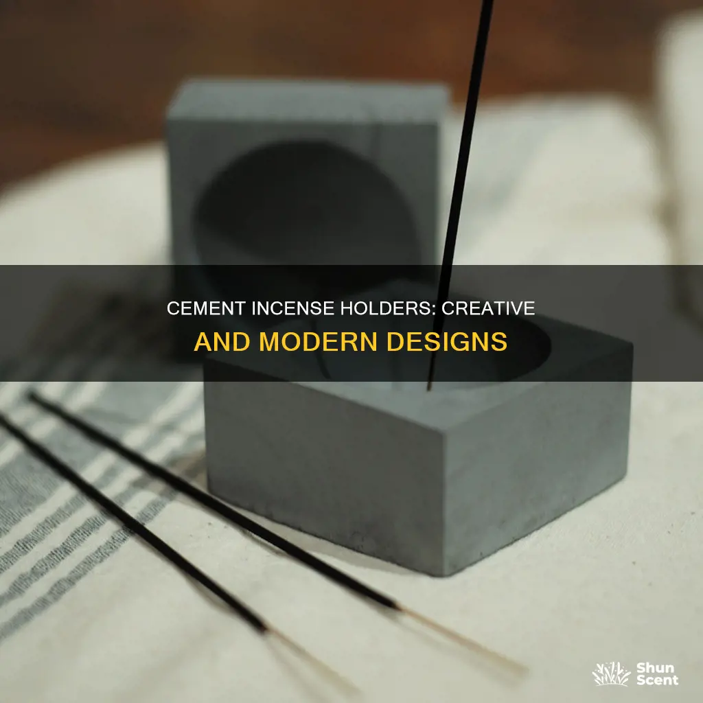 what a cement incense holder can look like