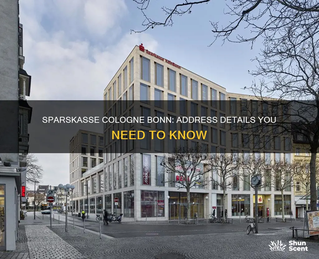 what address should i fill in for sparskasse cologne bonn