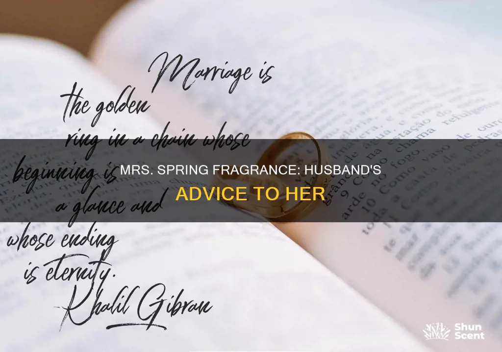 what advice does mrs spring fragrance get from her husband