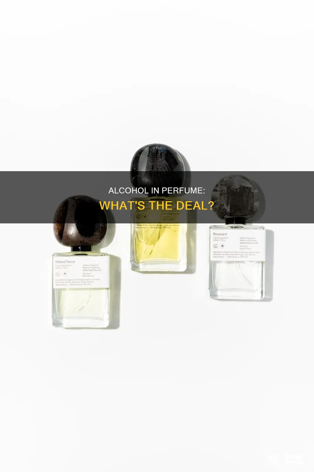 what alcohol in perfume