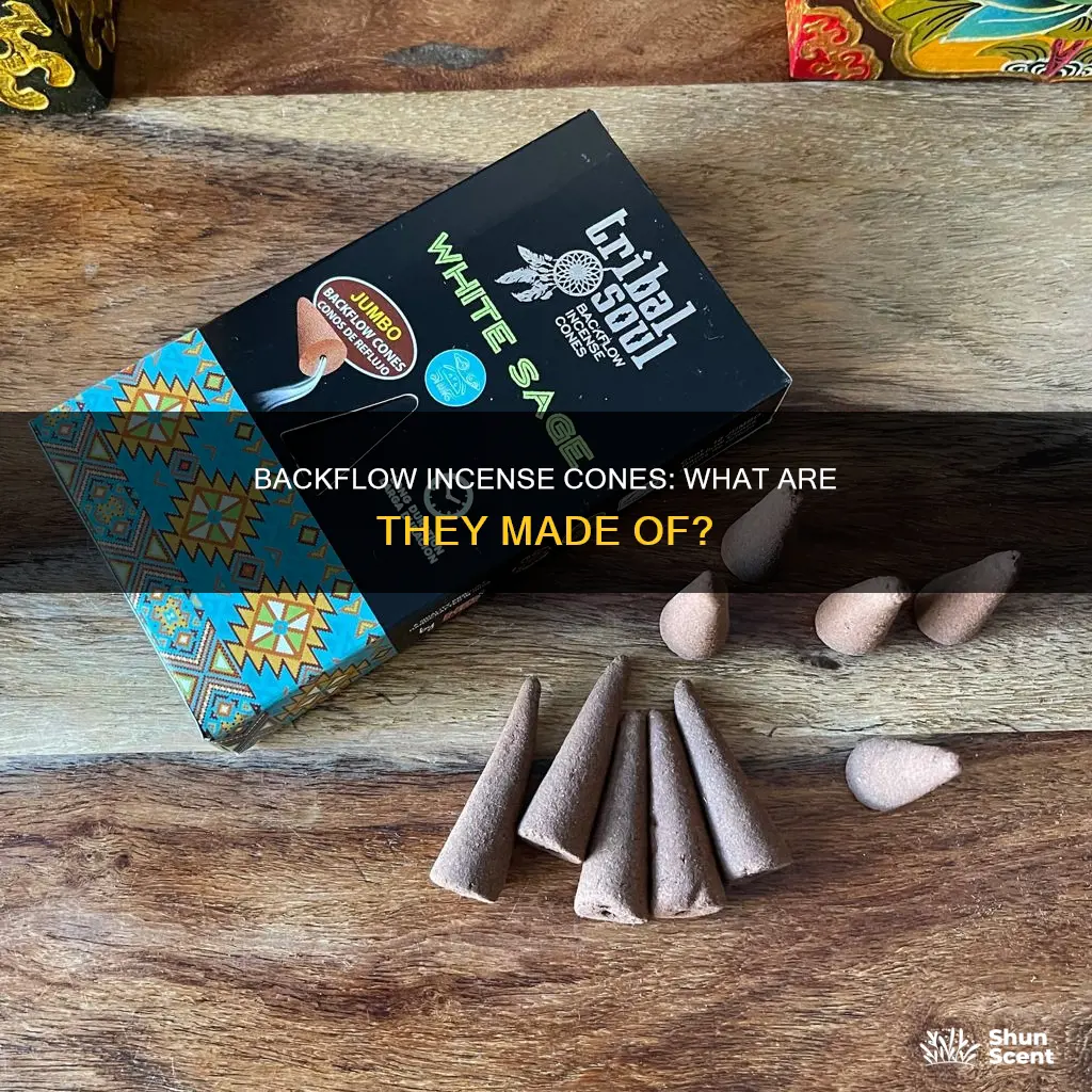 what are backflow incense cones made if