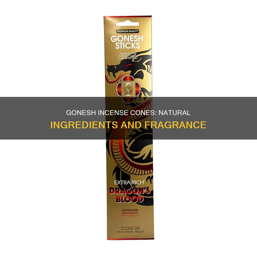 what are gonesh incense cones made from