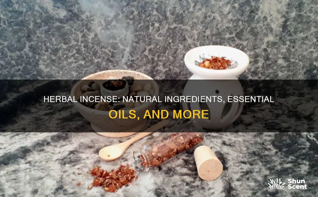 what are herbal incense made of