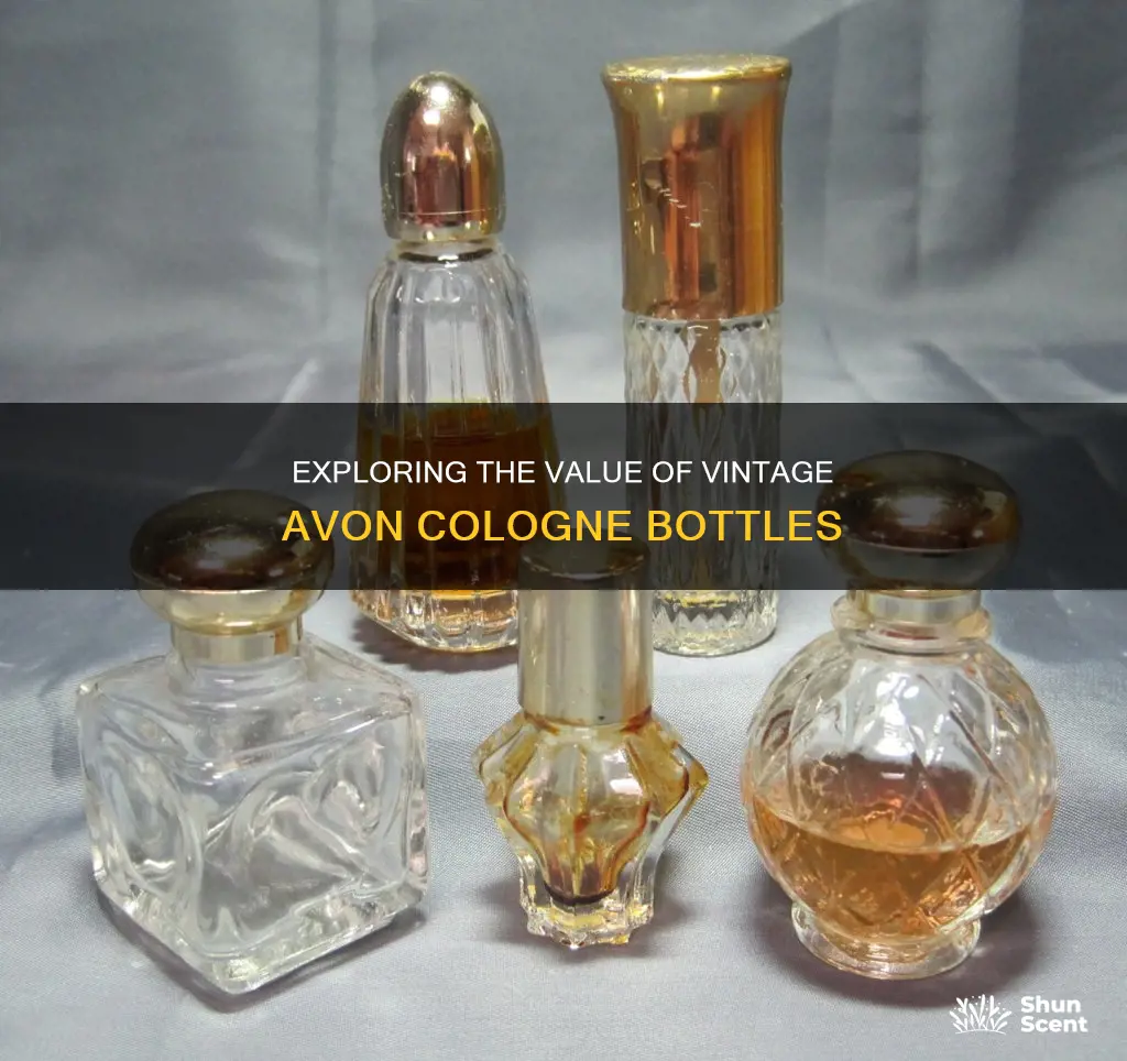 what are old avon cologne bottles worth