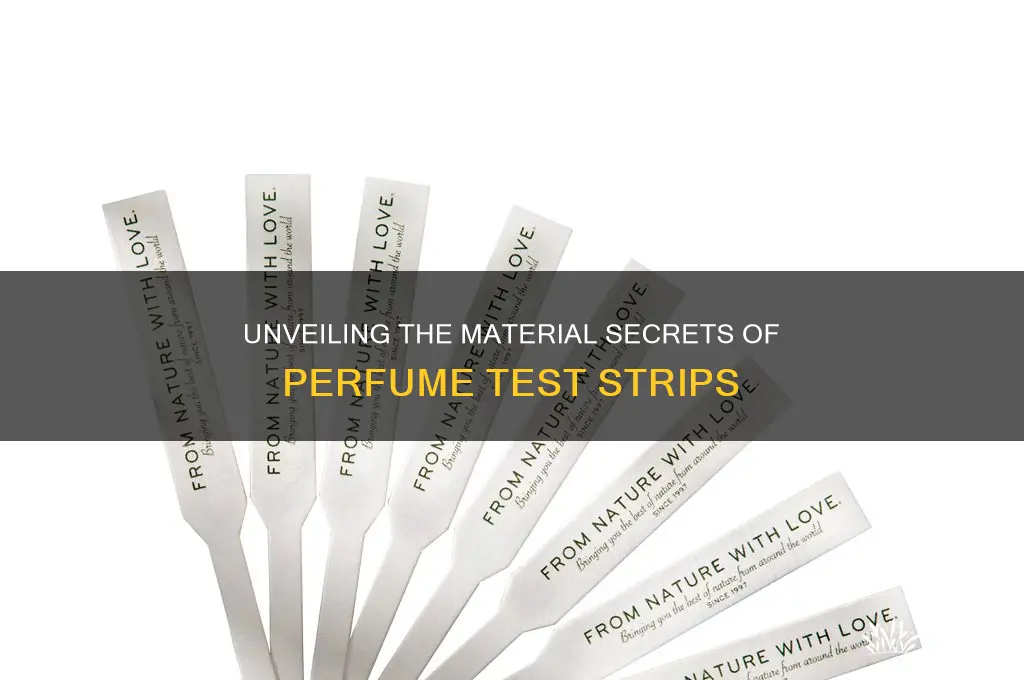 what are perfume test strips made of