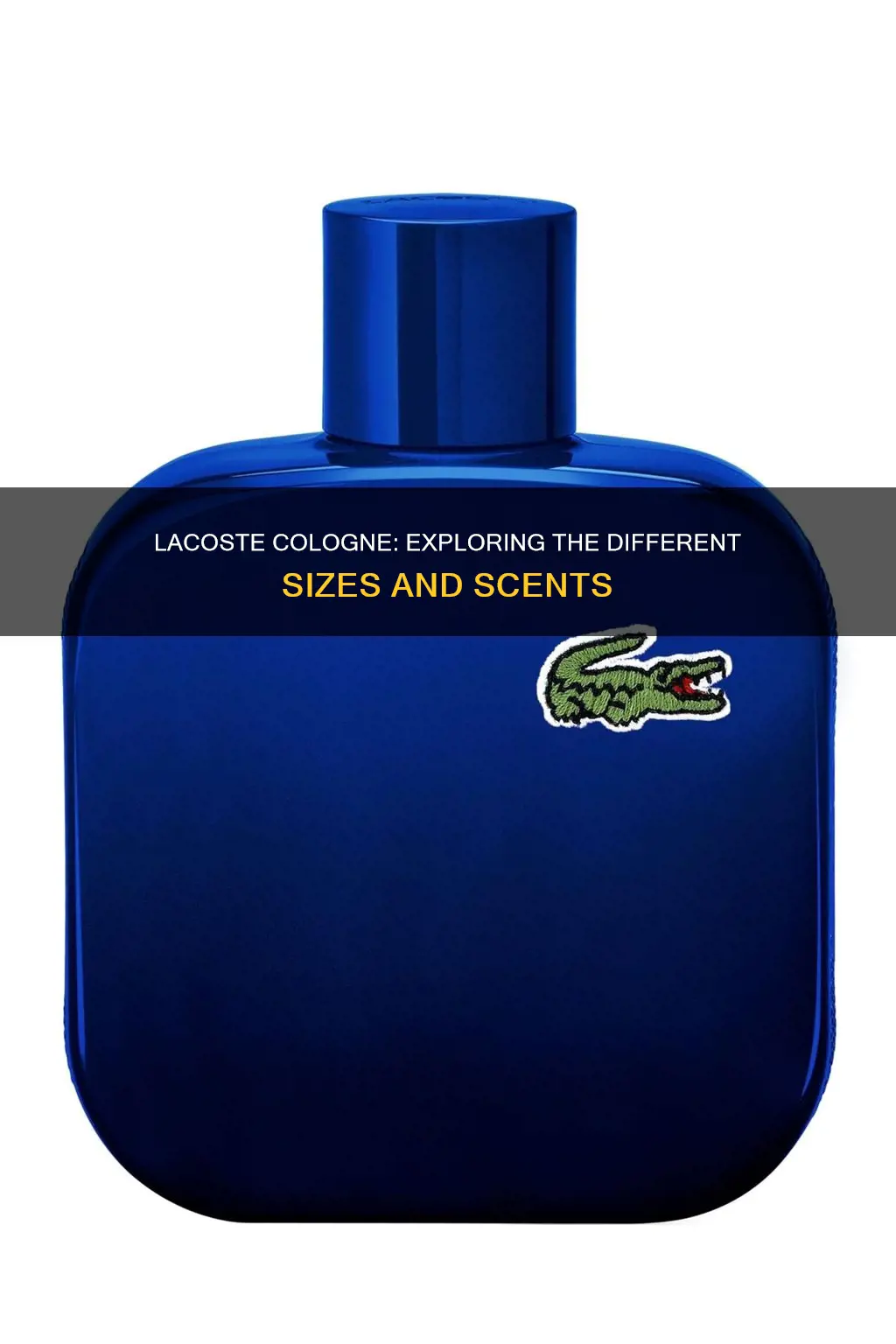 what are the different sizes lacoste cologne makes