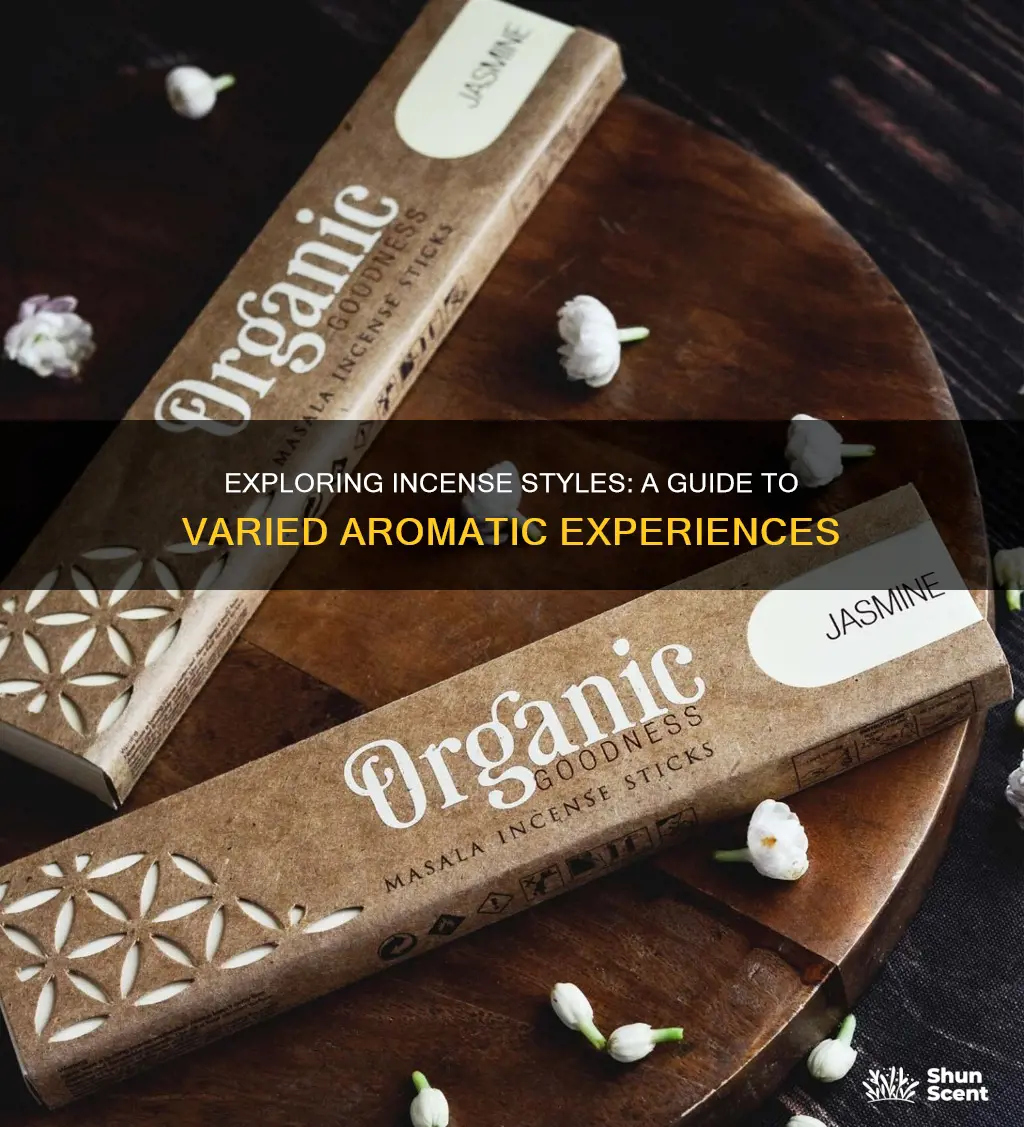 what are the different styles of incense