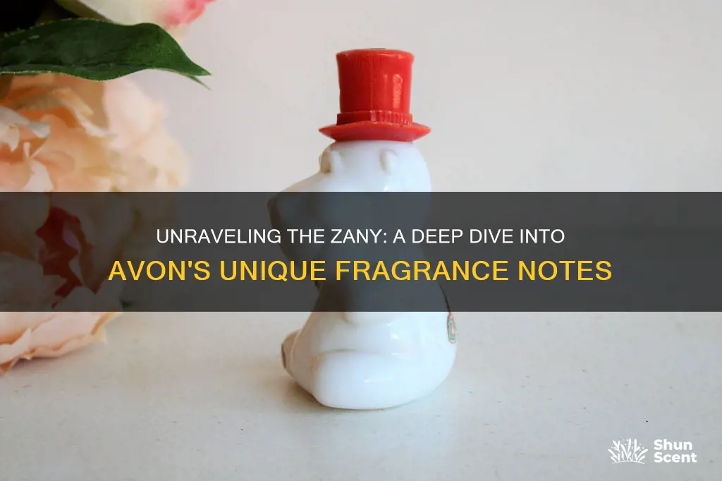 what are the fragrance notes in avon zany