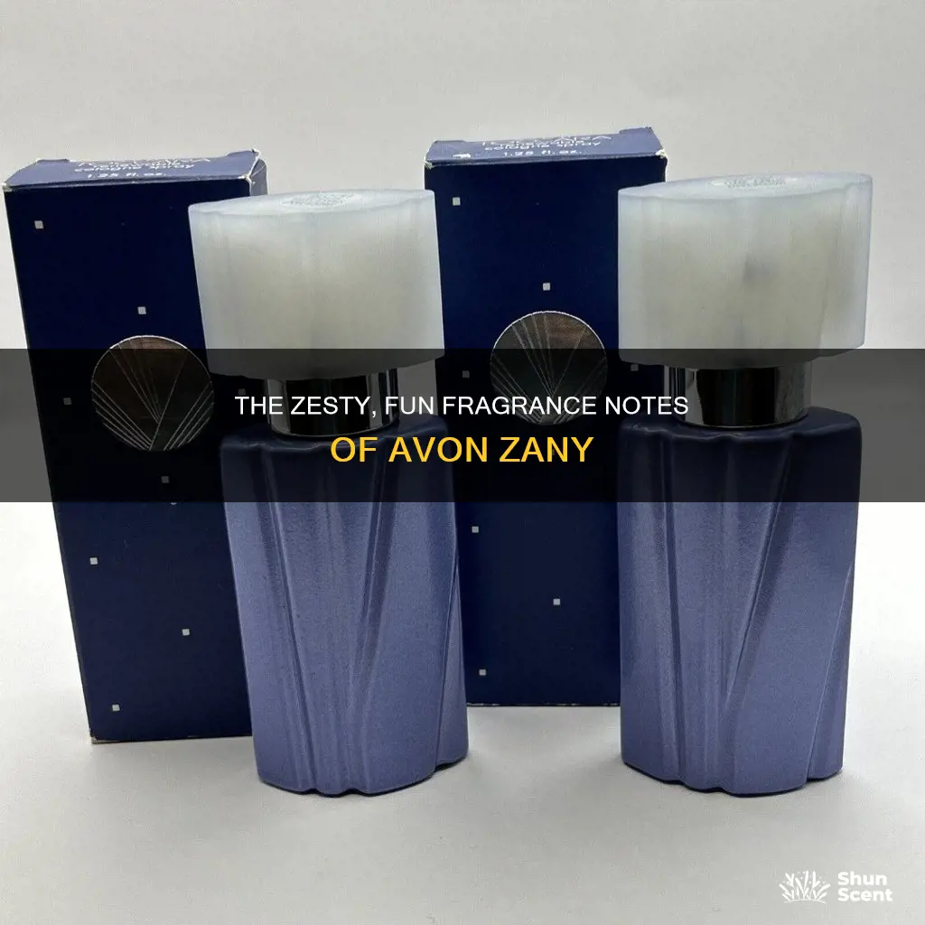 what are the fragrance notes in avon zany