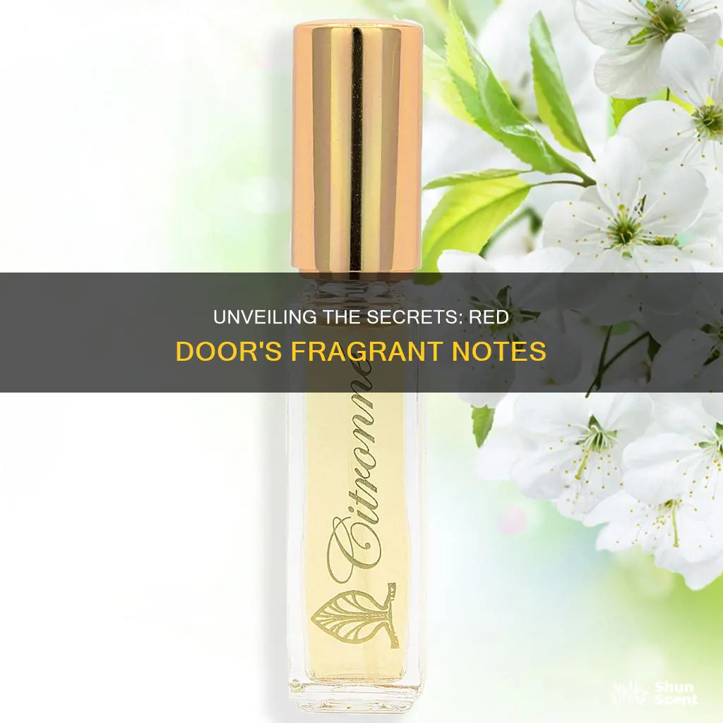 what are the fragrance notes in red door