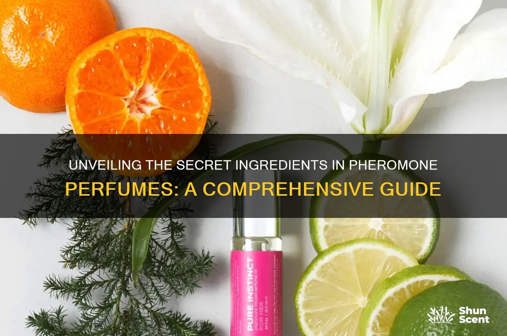 what are the ingredients in pheromone perfume
