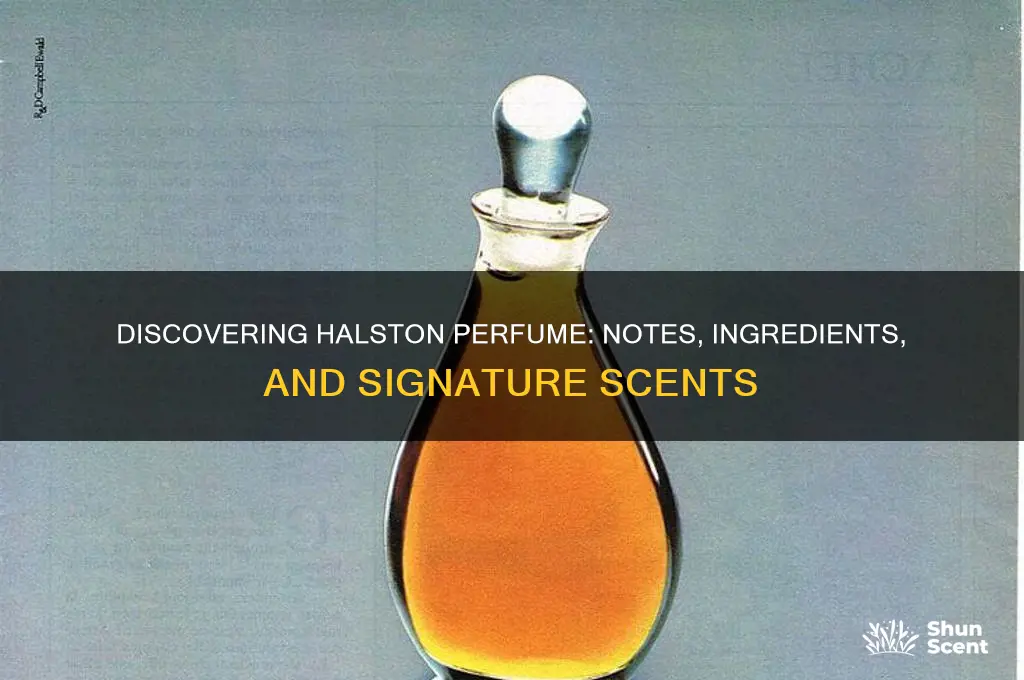 what are the notes in halston perfume