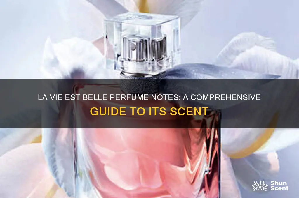 what are the notes in la vie est belle perfume
