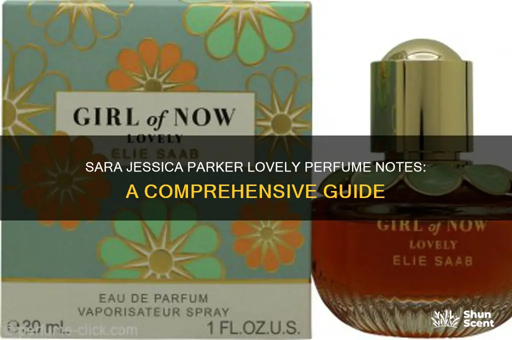 what are the notes in sara jessica parker lovely perfume