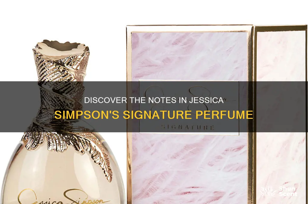 what are the notes in signature jessica simpson perfume