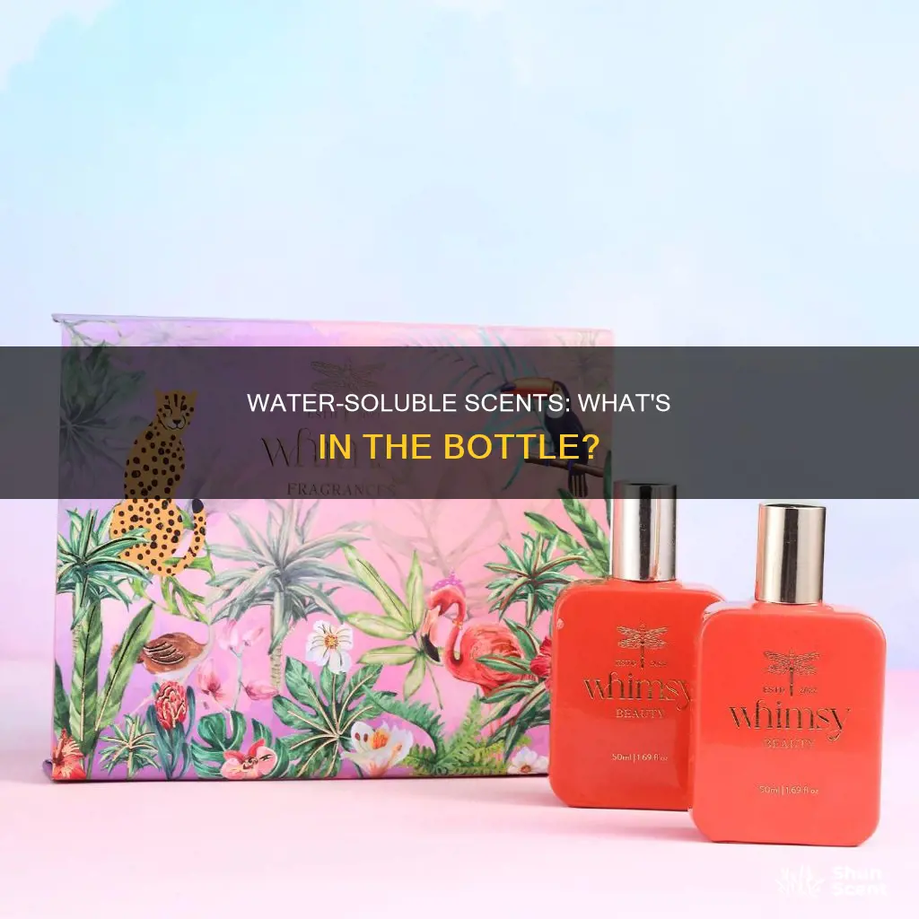 what are water soluble fragrances made out of