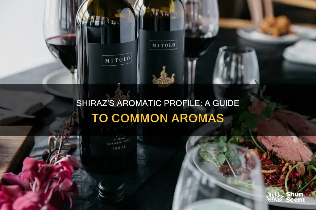 what aromas are commonly noticed in shiraz