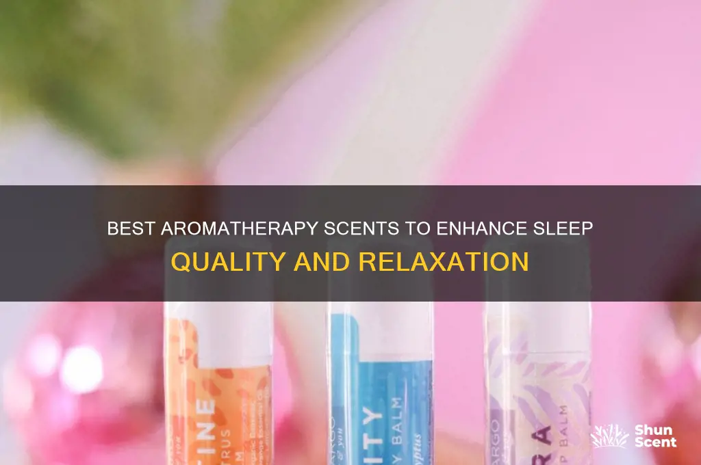 what aromatherapy scents are good for sleeping