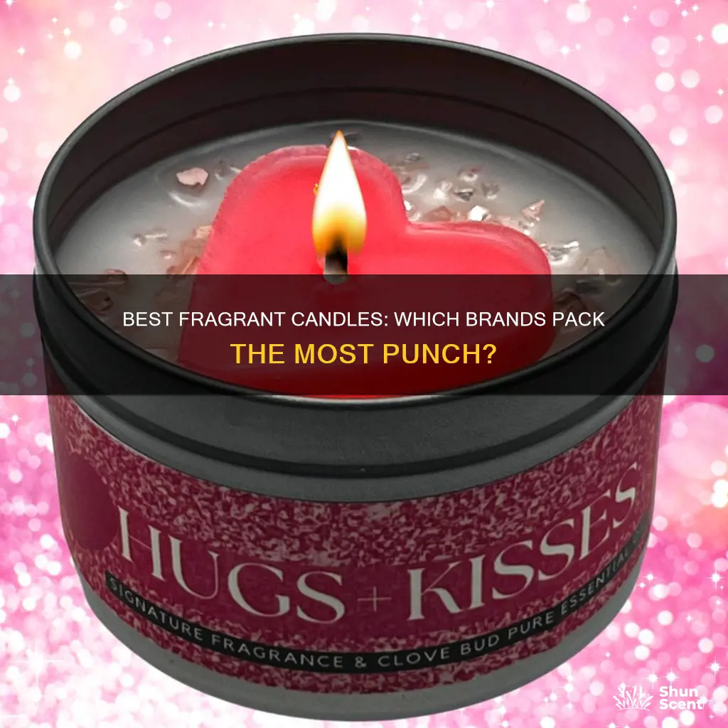 what brand of candles are the most fragrance when burned