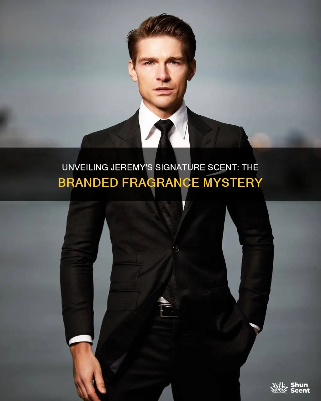 what brand suit does jeremy fragrance wear