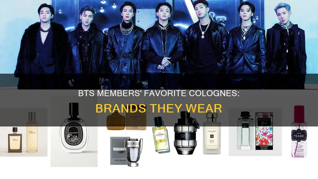 what brands of cologne due bts members wear